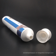Tubo de pasta de dientes libre de flúor de plástico de aluminio que empaqueta en China 120g